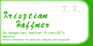 krisztian haffner business card